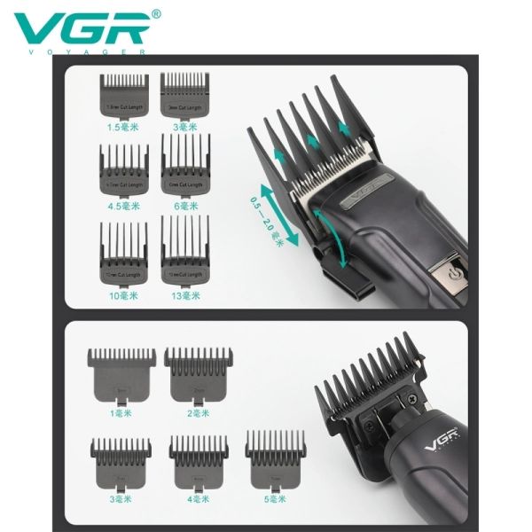 Комплект VGR 3 в 1 V-694 GREEN акумуляторна машинка для стриження (clipper), триммер та електробритва (шейвер)
