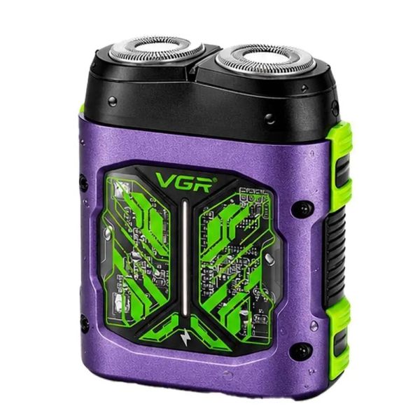 Електробритва VGR V-344 PURPLE, роторна, 8000 RPM, IPX6