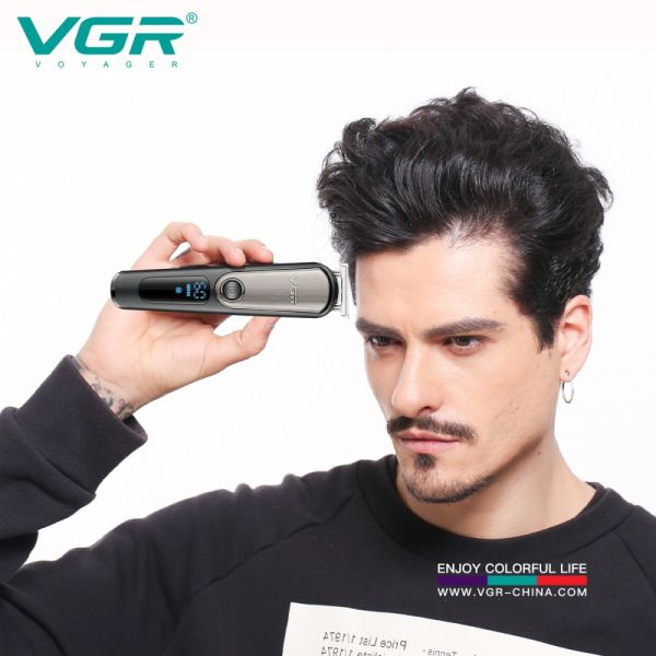 Набір для стрижки VGR 6 в 1 V-105, 5 насадок, LED Display, IPX6