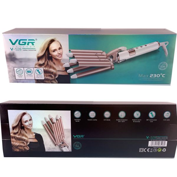 Плойка пять волн VGR V-528, 80-230°C, керамічне покриття, 62 W