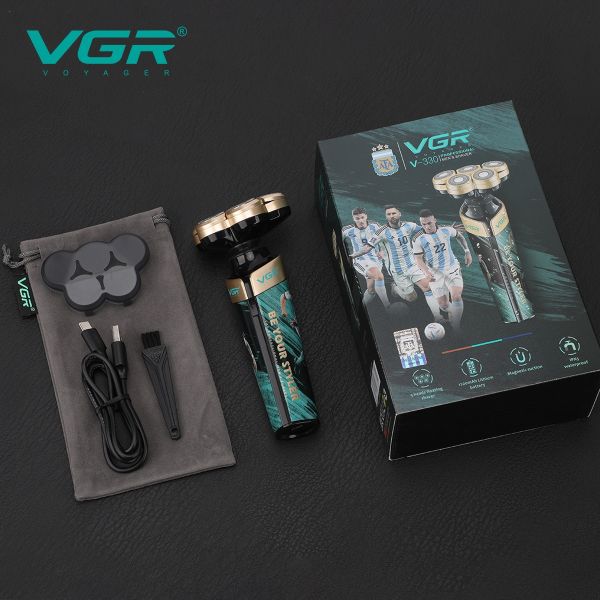Електробритва VGR V-330, роторна, IPX5