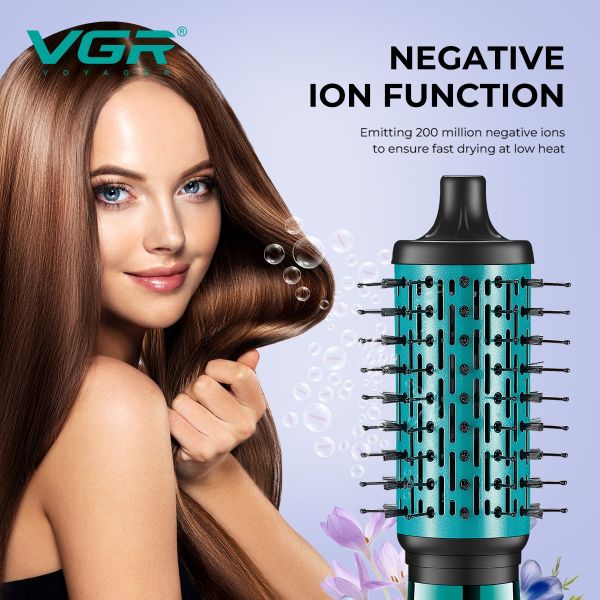 Фен-стайлер VGR 5 в 1 V-475 BLACK, Professional, 5 насадок, 1500 Вт