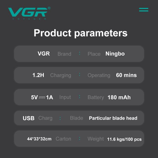 Тример для носа VGR V-629 GOLD