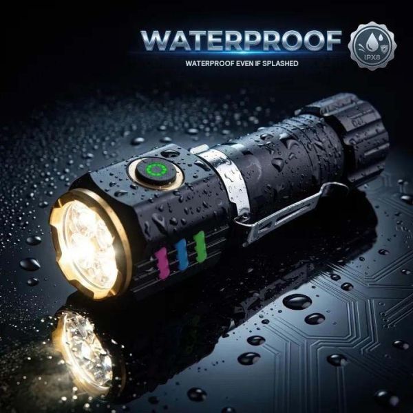 Ліхтар NIGHT VISION FLUORESCENCE 301-3XTE, 1x18650, ЗП Type-C, магніт, Box