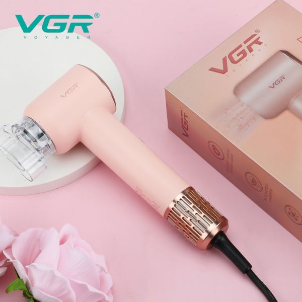 Фен професійний VGR V-446 PINK, 2 швидкості, 4 температурні режими, 110000RPM, 1400 Вт